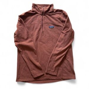 Patagonia Rust Quarter-Zip Fleece
